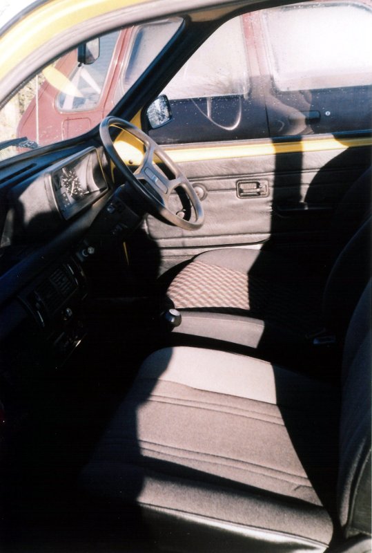 1981 Austin MiniMetro HLE Interior (Note later Rover 100 Driver's Seat has been fitted)