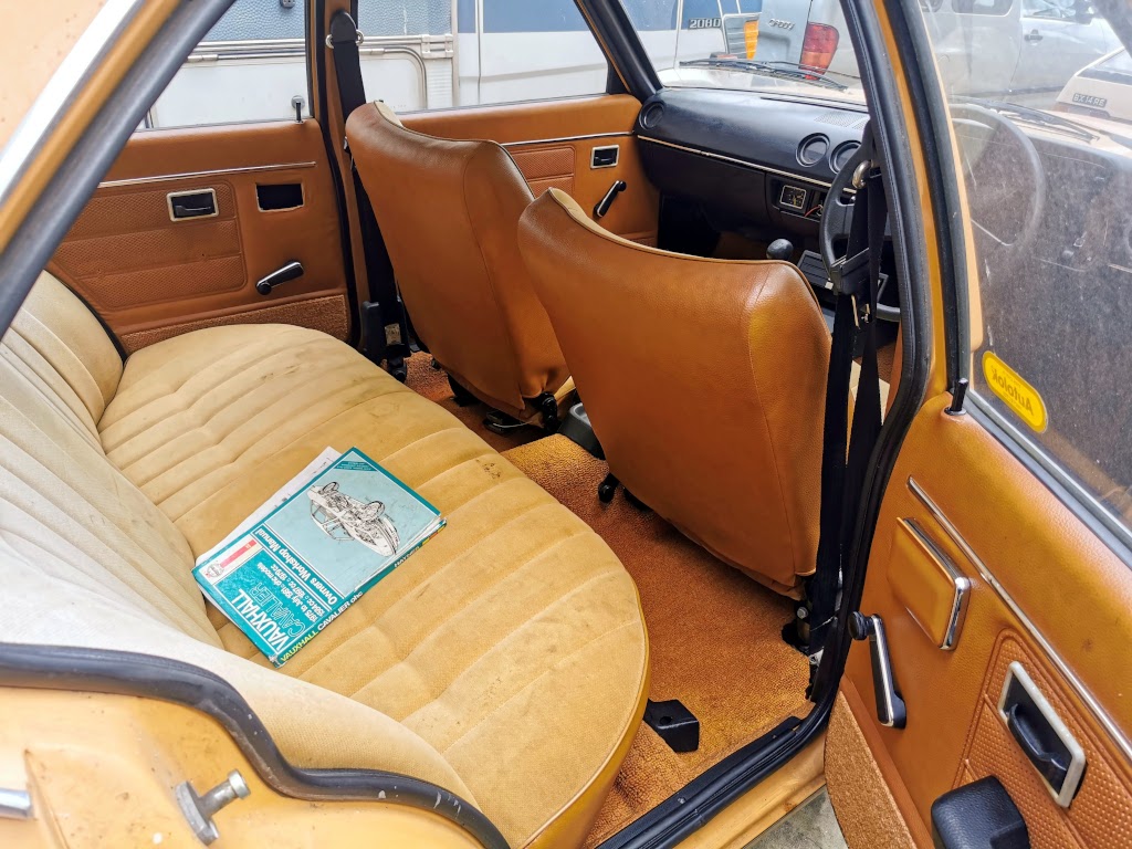 1978 Vauxhall Cavalier interior offside rear
