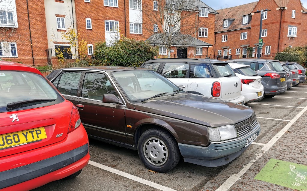 My 1988 Renault 25 Monaco where we stopped on the way home from purchase for a break