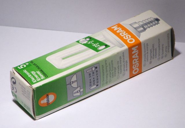 Osram Dulux EL 5W/41-827 Compact Fluorescent Lamp - Overview of lamp packaging