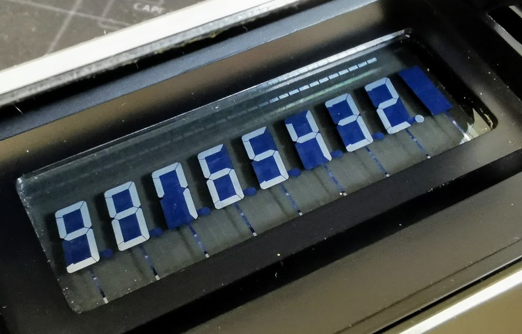 Display character style on Sharp EL-808 Calculator