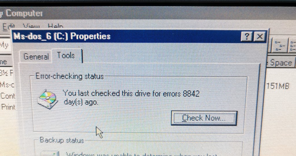 I think this disk check might be a little overdue...